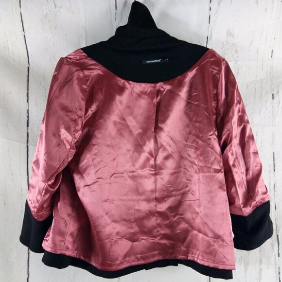 Atmosphere Women's Size 12 Black Pea Coat - Picture 14 of 15